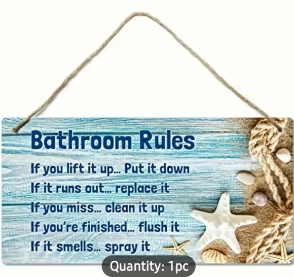 Bathroom RULES! - Picture 3 of 7